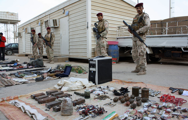 العثور على مخبأ للاسلحة الأردنية في الفلوجة
