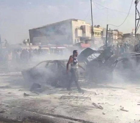 صور من تفجير بغداد الجديدة الارهابي