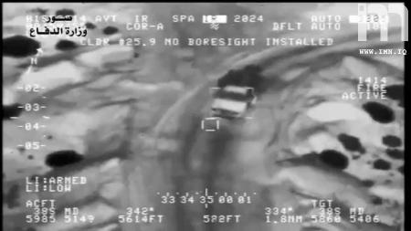 قصف موكب المجرم ابو بكر البغدادي من قبل خلية الصقور اﻻستخبارية والقوة الجوية العراقية