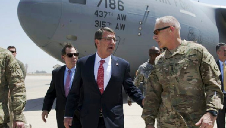 وزير الدفاع الاميركي اشتون كارتر يصل الى بغداد
