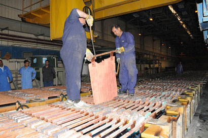 شركة عراقية تتمكن من انتاج النحاس الكاثودي من سكراب النحاس والبراص