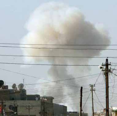 انفجار قذيفة هاون في محيط القاعدة الامريكية جنوب النجف