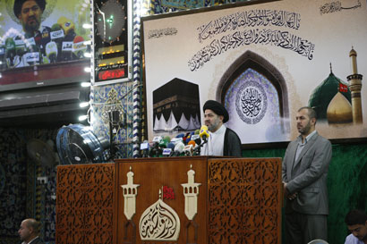 ممثل المرجعية العليا يدعو إلى تاسيس حالة مؤسساتية وتشكيل حكومة وفق أسس مهنية ويطالب بتأمين مفردات البطاقة التموينية