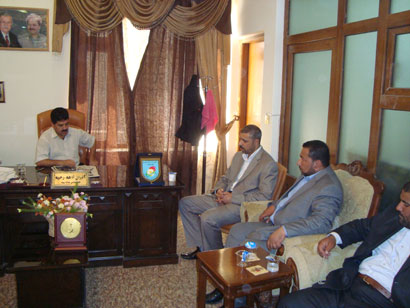 وفد من العتبة الحسينية يزور مدينة حلبجة وقائمقامها : لم تلقى المدينة دعما كافيا من الحكومة العراقية