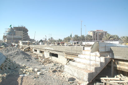 نسب انجاز متقدّمة في مشروع المجاميع الصحية قرب مقام الامام المهدي في كربلاء