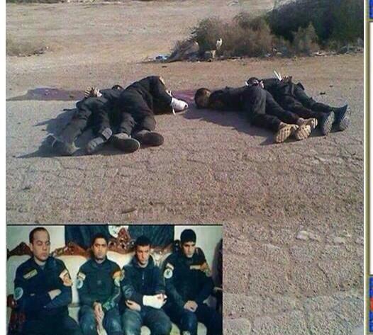 داعش تقتل جنود من الجيش العراقي بعد اسرهم وسط صمت عشائر الانبار+صورة