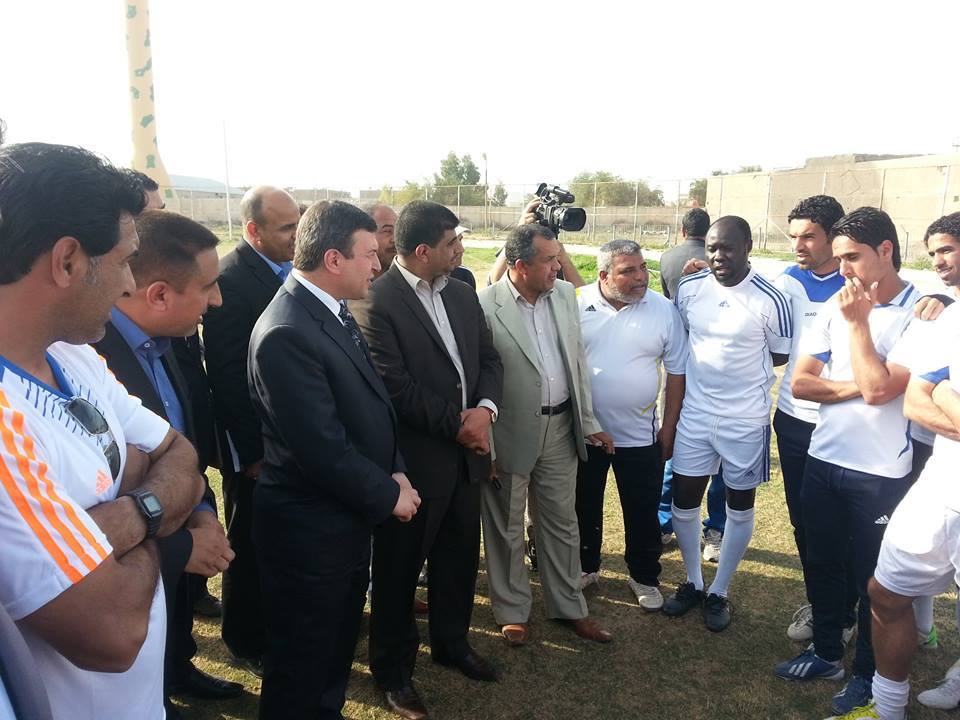 بعد تقرير نشرته وكالة نون للازمة المالية  لنادي كربلاء :الطريحي يلتقي بادارة النادي ويحل ازمته المالية