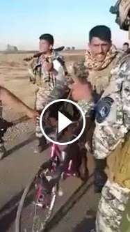 بالفيديو :داعشي في قبضة ابطال الشرطة الاتحادية