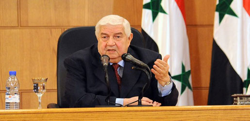 وليد المعلم: نرفض الحديث عن الفيدرالية