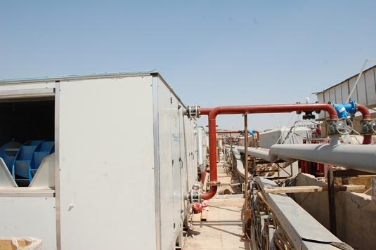 إنجاز 80% من مشروع تبريد الصحن الشريف في العتبة العباسية المقدسة(مصور)