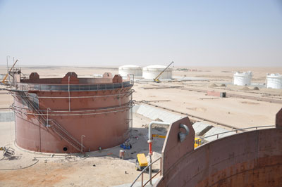 انجاز 92% من في مشروع مستودع كربلاء النفطي باكثر من (100) مليار دينار