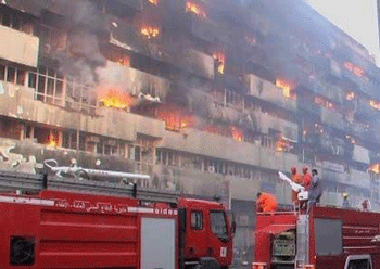 اندلاع حريق في سوق الشورجة وسط بغداد