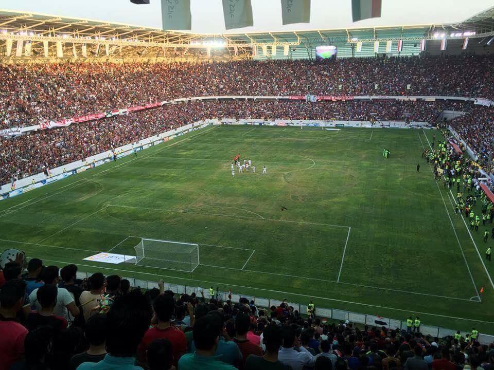 منتخب العراق يتعادل مع منتخب كربلاء بإفتتاح ملعب كربلاء الدولي