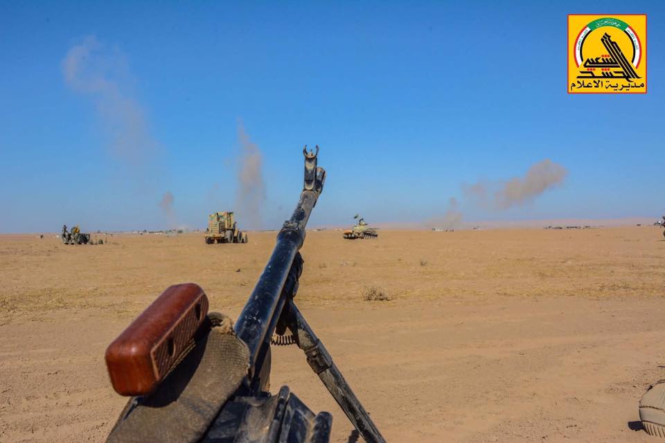 بالصور: الحشد الشعبي يفجر سيارة يقودها انتحاري حاول ايقاف تقدم قطعاته شرق القيروان