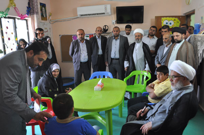 كربلاء :افتتاح معهد الإمام الحسين عليه السلام لرعاية اطفال التوحد(مصور)