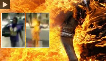 شاب اردني أضرم النار بنفسه