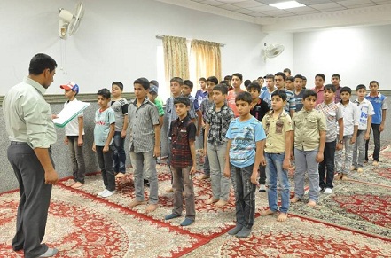 جمعية كشافة الامام الحسين عليه السلام تباشر بعملها الكشفي وتبدأ بتدريب اكثر من 450 طالب