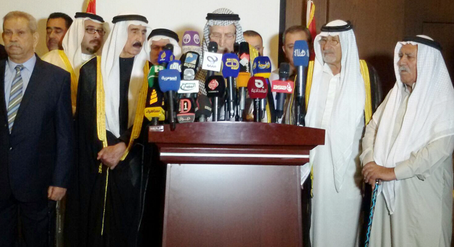 عشيرة صدام حسين تعلن من اربيل دعم حكومة العبادي