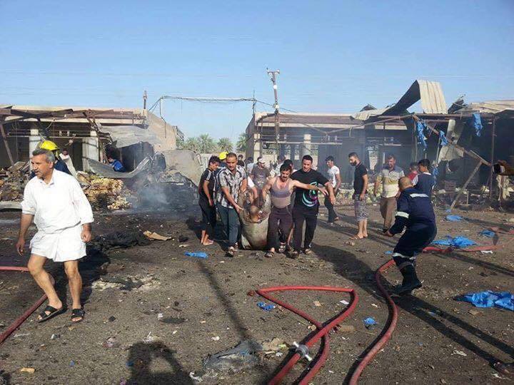 بالفيديو: لحظة تفجير علوة الخضر في الراشدية شمالي بغداد