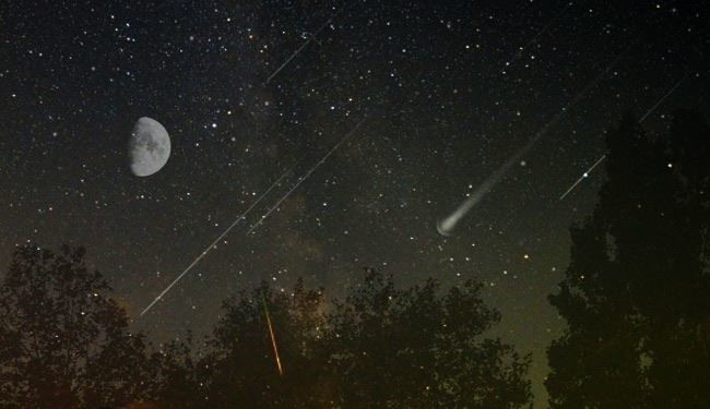 العالم شهد  اليوم "المطر الشهابي "