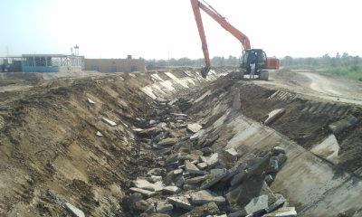 حكومة كربلاء ترد على خبر منشور بوكالة نون حول عملية تهديم قناة اروائية :لم نستلم المشروع من المقاول لوجود خلل فني