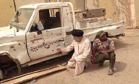 بالصور:الحشد الشعبي يستولي على عجلات لداعش تابعة لدرع الجزيرة في صلاح الدين