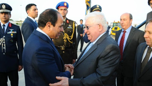 رئيس الجمهورية فؤاد معصوم يتلقى اتصالا هاتفيا من الرئيس المصري عبد الفتاح السيسي