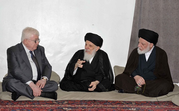 مصدر حكومي :المرجعية الدينية في النجف الاشرف تتفاءل بزيارة معصوم الى الرياض – تقرير مصور