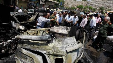 انفجار ضخم في محيط وزارة الداخلية السورية