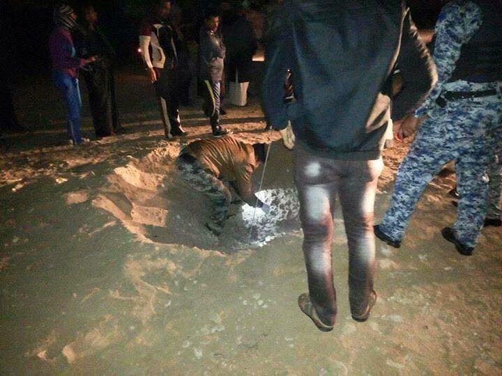 شاهد بالصور مواقع سقوط الهاونات في صحراء كربلاء