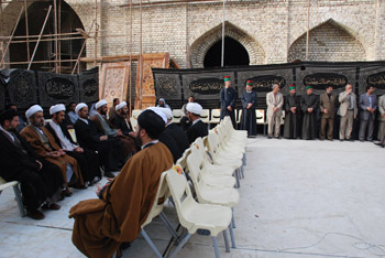 الأمانة العامة للعتبة الحسينية المقدسة تقيم مجلس الفاتحة على أرواح شهداء التفجير الإرهابي