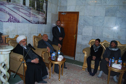 العتبة الحسينية تستقبل عائلة وعشيرة الشهيد بلال الصالحي من ديالى :العراق فيه الكثير من امثال بلال الصالحي