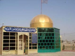 انهيار سقف مرقد السيد محمد باقر الصدر شمال مدينة النجف