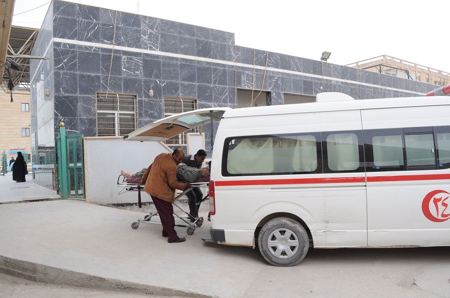 عجلات الإسعاف الفوري في كربلاء  تنقل 119,822 حالة مرضية خلال عام 2014