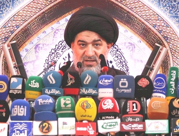 ممثل المرجع السيستاني يجدد مطالبته من الحكومة بضرورة الاهتمام بمقاتلي الحشد الشعبي وإكرام شهدائهم