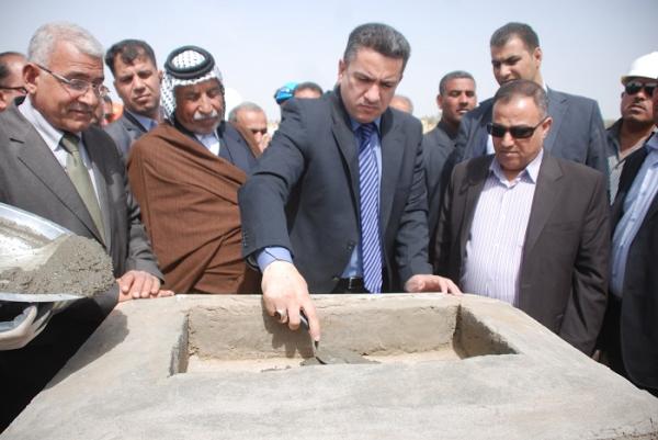 النجف تضع حجر الاساس لمحطة معالجة المياه الثقيلة بكلفة 26 مليار