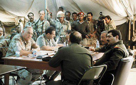 صورة تاريخية لعملية بيع مناطق في ام قصر للكويتيين