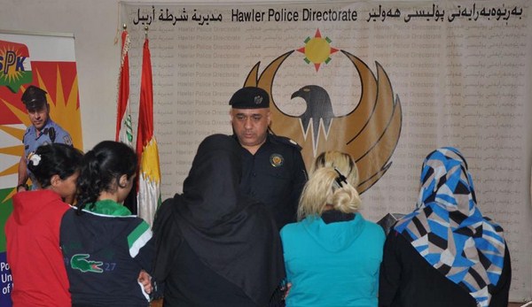 اعتقال خمسة نساء يتاجرن بالفتيات في اربيل