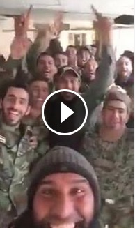 بالفيديو :المجاهد البطل ‫‏ابو_عزرائيل‬ يقول كلمة تاريخية مع المجاهدين ويبعث برسالة للدواعش