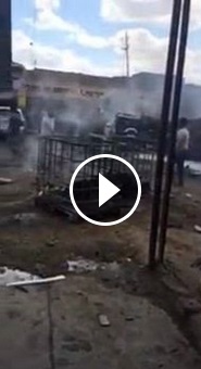 بالفيديو : التفجير الأرهابي في منطقة ‫‏البياع‬ ب‏بغداد