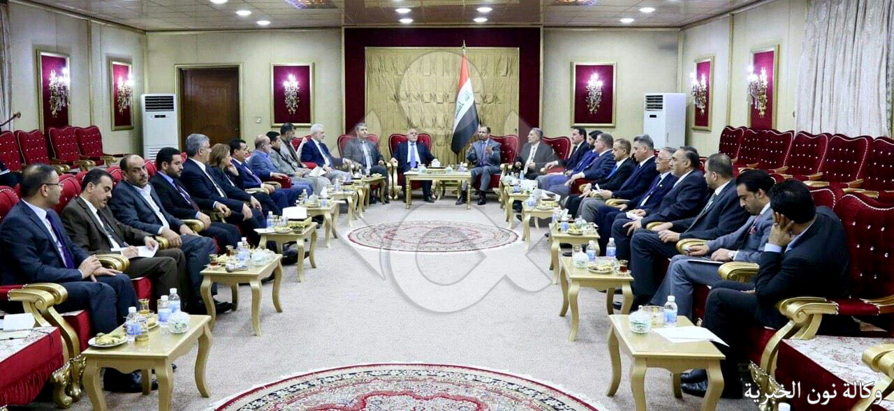 بدء اجتماع موسع في مكتب الجبوري بحضور العبادي ورؤساء الكتل النيابية