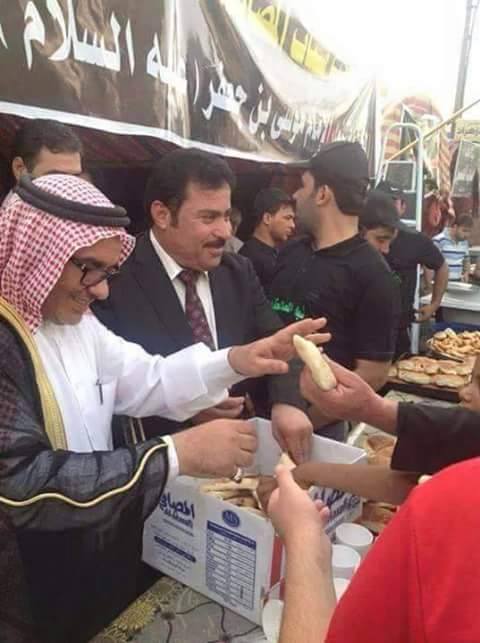 بالصور:حميد الهايس وشيوخ من الانبار يساهمون بخدمة زوار الامام الكاظم عليه السلام