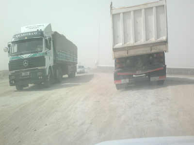 مشروع في كربلاء يقتطع شارع رئيسي ويؤدي الى انعدام الرؤيا بسبب عدم توفير بديل مناسب له