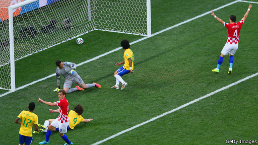 كأس العالم 2014: البرازيل تفوز على كرواتيا 3-1 في افتتاح المونديال