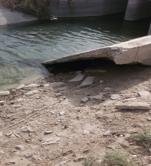 بالصور:انهيار اكتاف نهر مهم قي كربلاء المقدسة