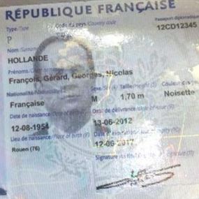 بالصور.. فضيحة تسريب صورة جواز سفر الرئيس الفرنسي من مطار بغداد