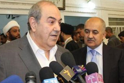 رئيس القائمة العراقية يزور المرجع الحكيم :لم ننسحب سياسيا ولكننا نريد شراكة واضحة بادارة البلد