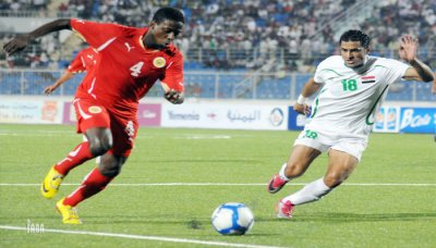 البحرين تقصي العراق من أول مباراة  في الدورة العربية