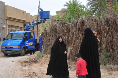 كربلاء في صدد شمول كافة احياء البستنة بالخدمات البلدية