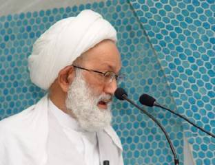 الشيخ عيسى قاسم يتهم الإعلام الرسمي البحريني  بإفتعال والتحريض على الطائفية ويؤكد ان الديمقراطية لا سنيةٌ ولا شيعية